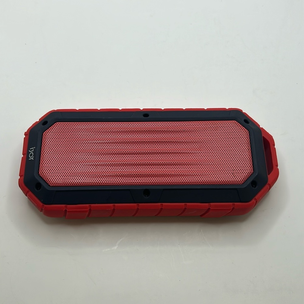 iJoy beach bomb bluetooth speaker red portable waterproof